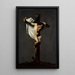 The Larron on the cross - Michelangelo Cerquozzi — framed artwork on a wall