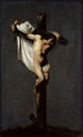 The Larron on the cross - Michelangelo Cerquozzi — artwork view