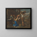 Washers at the well - Michelangelo Cerquozzi — framed artwork on a wall