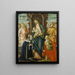 The Virgin and Child Jesus with angels Saint Paul and Saint Agatha - Michele Ciampanti — framed artwork on a wall