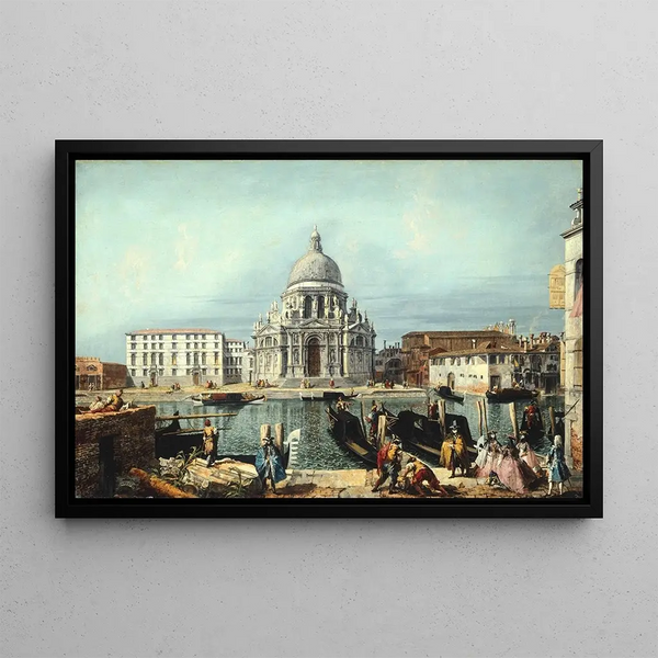 L'église Santa Maria della Salute Venice - Michele Marieschi — framed artwork on a wall