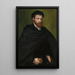 Portrait of a Young Man - Michele Tosini — framed artwork on a wall