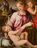 The Virgin and Child with the Young Saint John the Baptist - Michele Tosini — artwork view