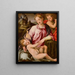 The Virgin and Child with the Young Saint John the Baptist - Michele Tosini — framed artwork on a wall