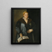 Portrait of a diva who would be Artemisia Roberti - Micheli Parrasio — framed artwork on a wall