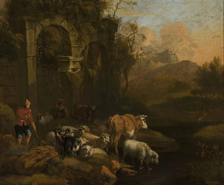 Bétail au point d'eau - Michiel Carré — artwork view