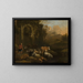 Bétail au point d'eau - Michiel Carré — framed artwork on a wall