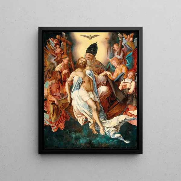 La Sainte Trinité - Michiel Coxie — framed artwork on a wall