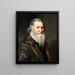 Portrait of an eighty-year-old man - Michiel Jansz. van Mierevelt — framed artwork on a wall