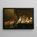 Fruits, fleurs, un homard bouilli et une cruche - Michiel Simons — framed artwork on a wall
