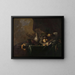 Still life with fruits - Michiel Simons II — framed artwork on a wall