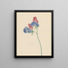 Branch with Two Flowers - Michiel van Huysum — framed artwork on a wall