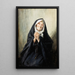 Old woman praying - Mieczysław Reyzner — framed artwork on a wall