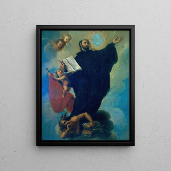 Saint Ignace de Loyola - Miguel Cabrera — framed artwork on a wall