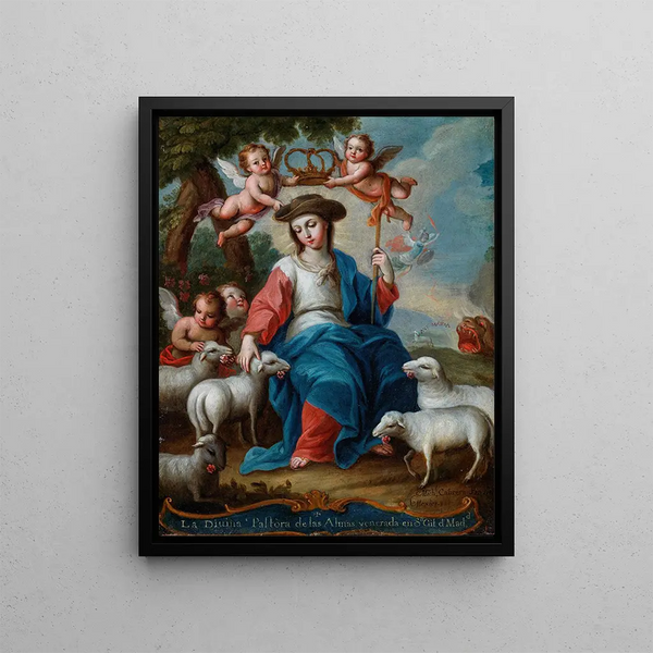 La Divine Bergère - Miguel Cabrera — framed artwork on a wall