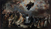 Saint Augustin appears and ends the locust plague - Miguel Jacinto Menéndez — artwork view