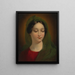 Portrait of the Madonna - Mihael Stroj — framed artwork on a wall