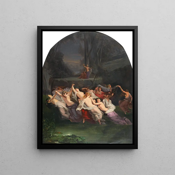 Dance of the Fairies - Mihael Stroj — framed artwork on a wall