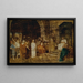 The Christ Before Pilate - Mihály Munkácsy — framed artwork on a wall