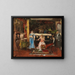 Evening concert in a private lounge - Mihály Munkácsy — framed artwork on a wall