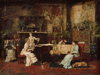 The Music Room - Mihály Munkácsy — artwork view