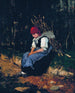 Woman with a Pedal - Mihály Munkácsy — artwork view