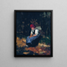 Woman with a Pedal - Mihály Munkácsy — framed artwork on a wall