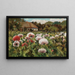 a Garden in Bloom with Poppies - Mikhail Andreevich Berkos — framed artwork on a wall