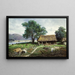 Riverbank Farm - Mikhail Klodt — framed artwork on a wall