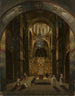 Interior painting of the Saint Sophia Cathedral in Kiev - Mikhail Makarovich Sazhin — artwork view