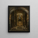 Interior painting of the Saint Sophia Cathedral in Kiev - Mikhail Makarovich Sazhin — framed artwork on a wall