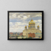 View of the Cathedral of Christ the Savior in Moscow - Mikhail Markianovich Germashev — framed artwork on a wall