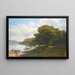 On the lakeshore - Mikhail Spiridonovich Erassi — framed artwork on a wall