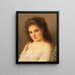 Young Girl - Mikhail Vasilievich Bryansky — framed artwork on a wall