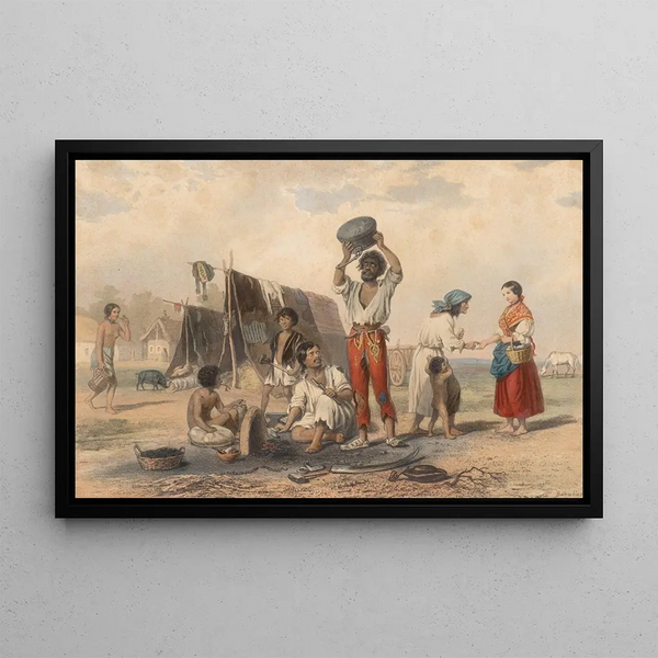 Nomades - Miklós Barabás — framed artwork on a wall