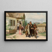 K Jews wearing objects purchased at an auction - Mikołaj K. Pimonienko — framed artwork on a wall