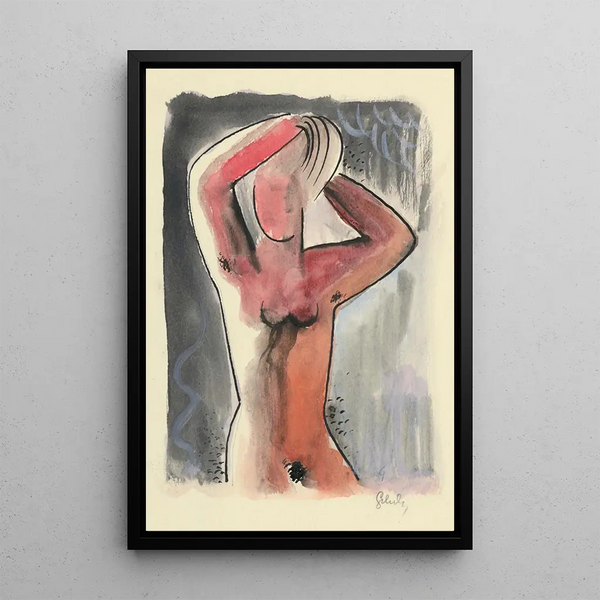 After the bath - Mikuláš Galanda — framed artwork on a wall