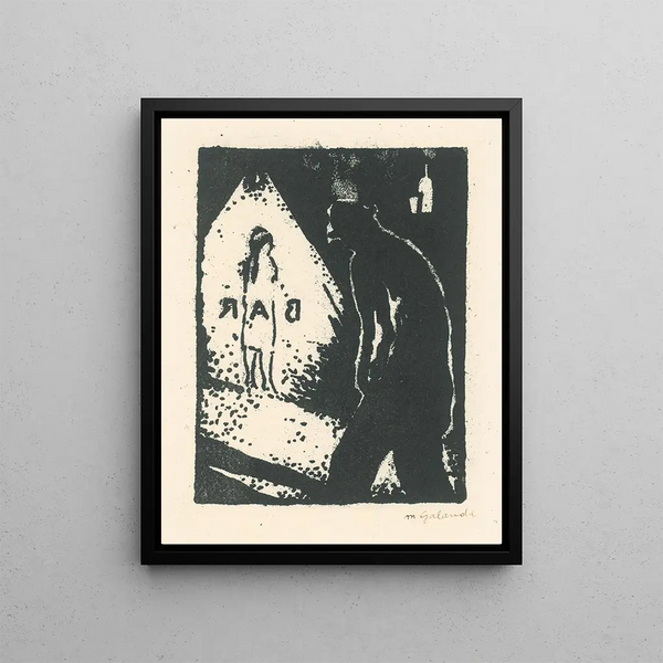 Bar Painting - Mikuláš Galanda — framed artwork on a wall