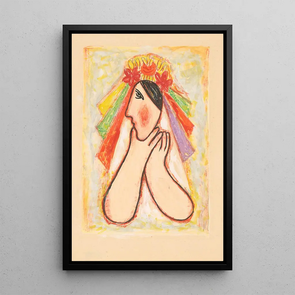 Bride - Mikuláš Galanda — framed artwork on a wall