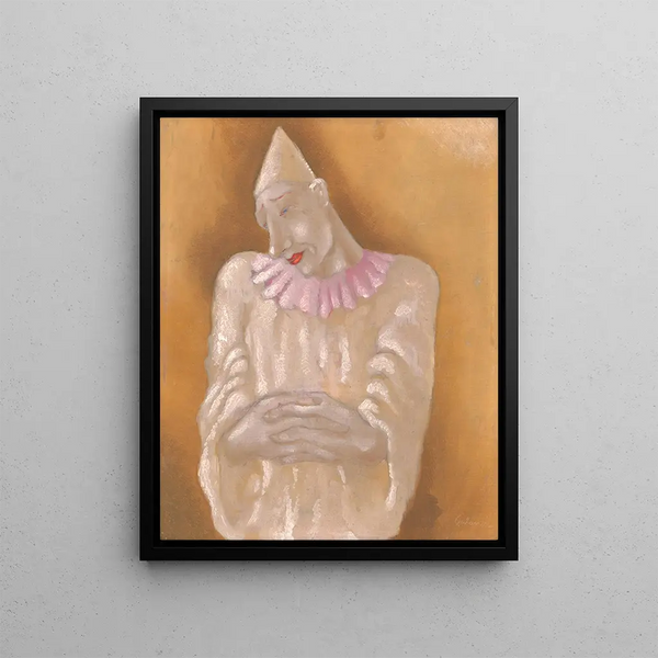Clown - Mikuláš Galanda — framed artwork on a wall