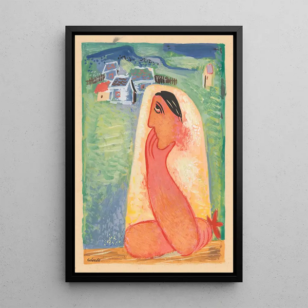 Dedinanka - Mikuláš Galanda — framed artwork on a wall