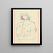 Girl with a Jug - Mikuláš Galanda — framed artwork on a wall