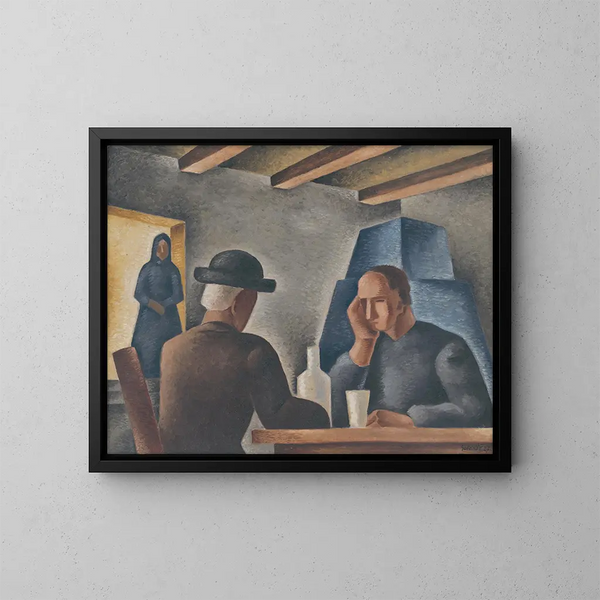 in a Inn - Mikuláš Galanda — framed artwork on a wall