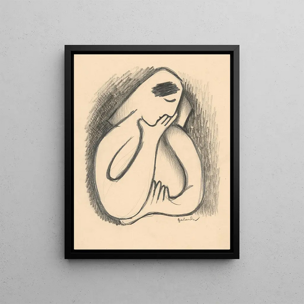 Lost in Thought - Mikuláš Galanda — framed artwork on a wall