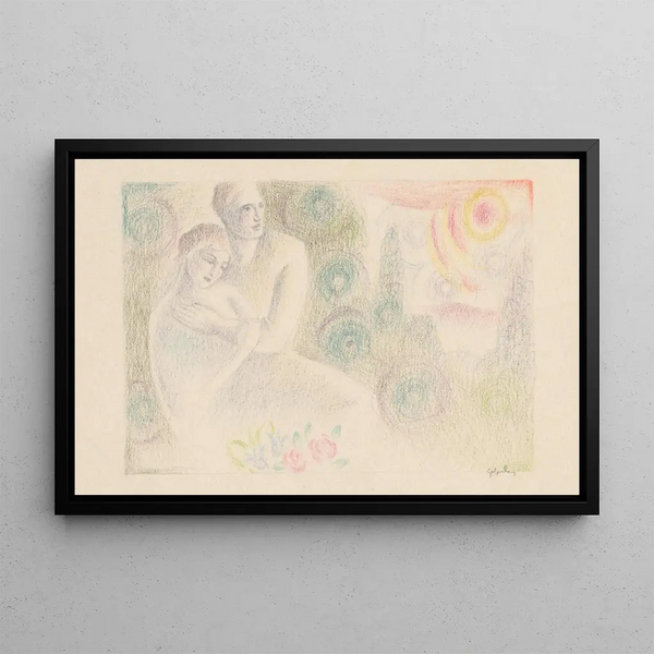 Amoureux - Mikuláš Galanda — framed artwork on a wall