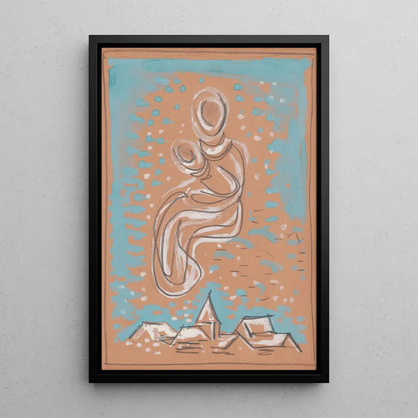 Madonna - Mikuláš Galanda — framed artwork on a wall