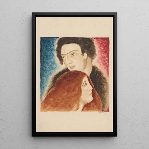 Lovers - Mikuláš Galanda — framed artwork on a wall