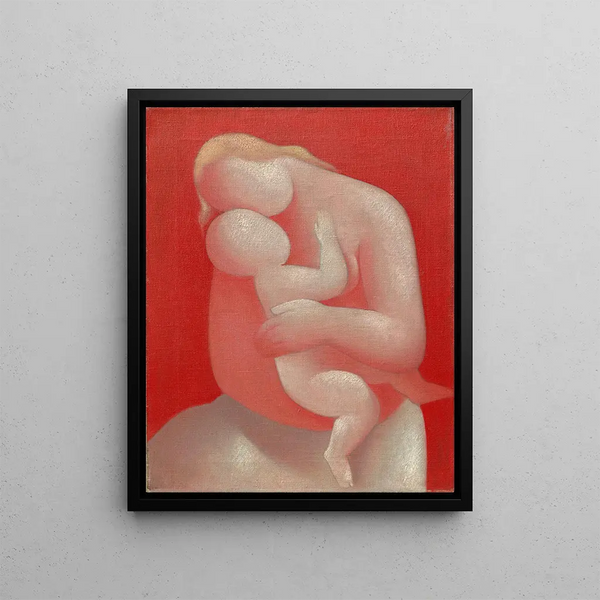 Mother Rose Madonna - Mikuláš Galanda — framed artwork on a wall