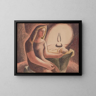 At the seaside - Mikuláš Galanda — framed artwork on a wall