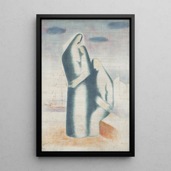 Family in Poverty - Mikuláš Galanda — framed artwork on a wall